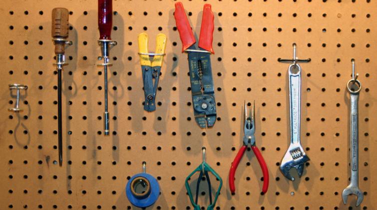 tool shed pegboard